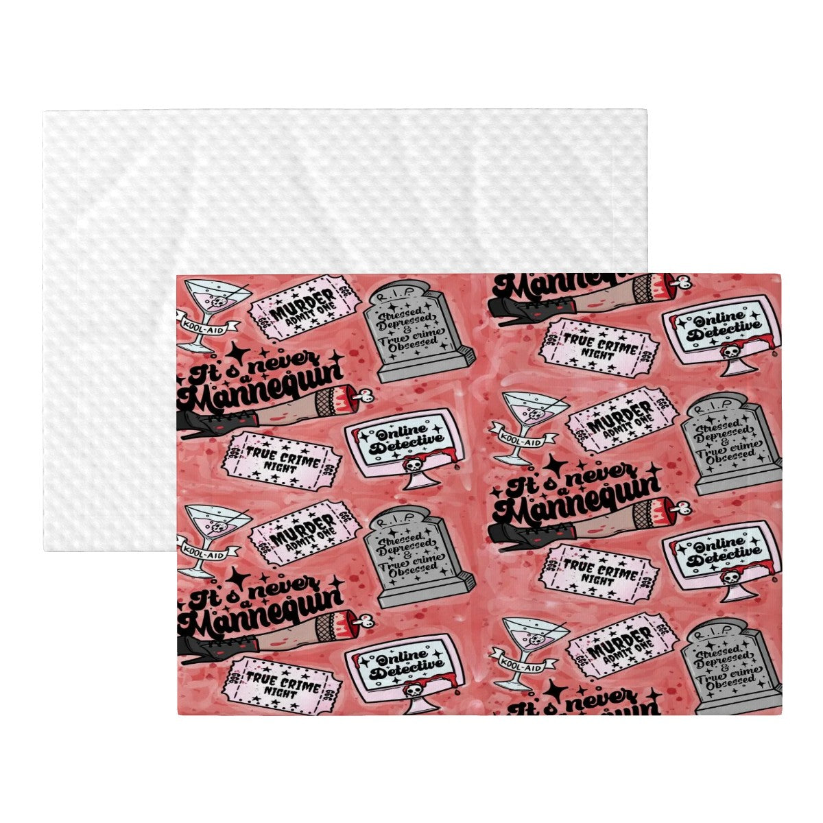 Pet Blanket True Crime Red