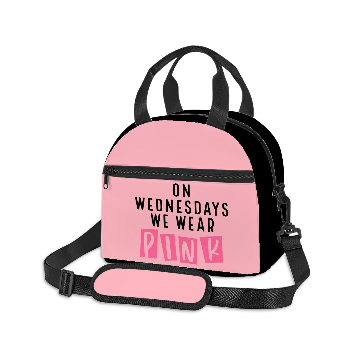 On Wednesdays we wear PINK Lunch Box With Shoulder Strap