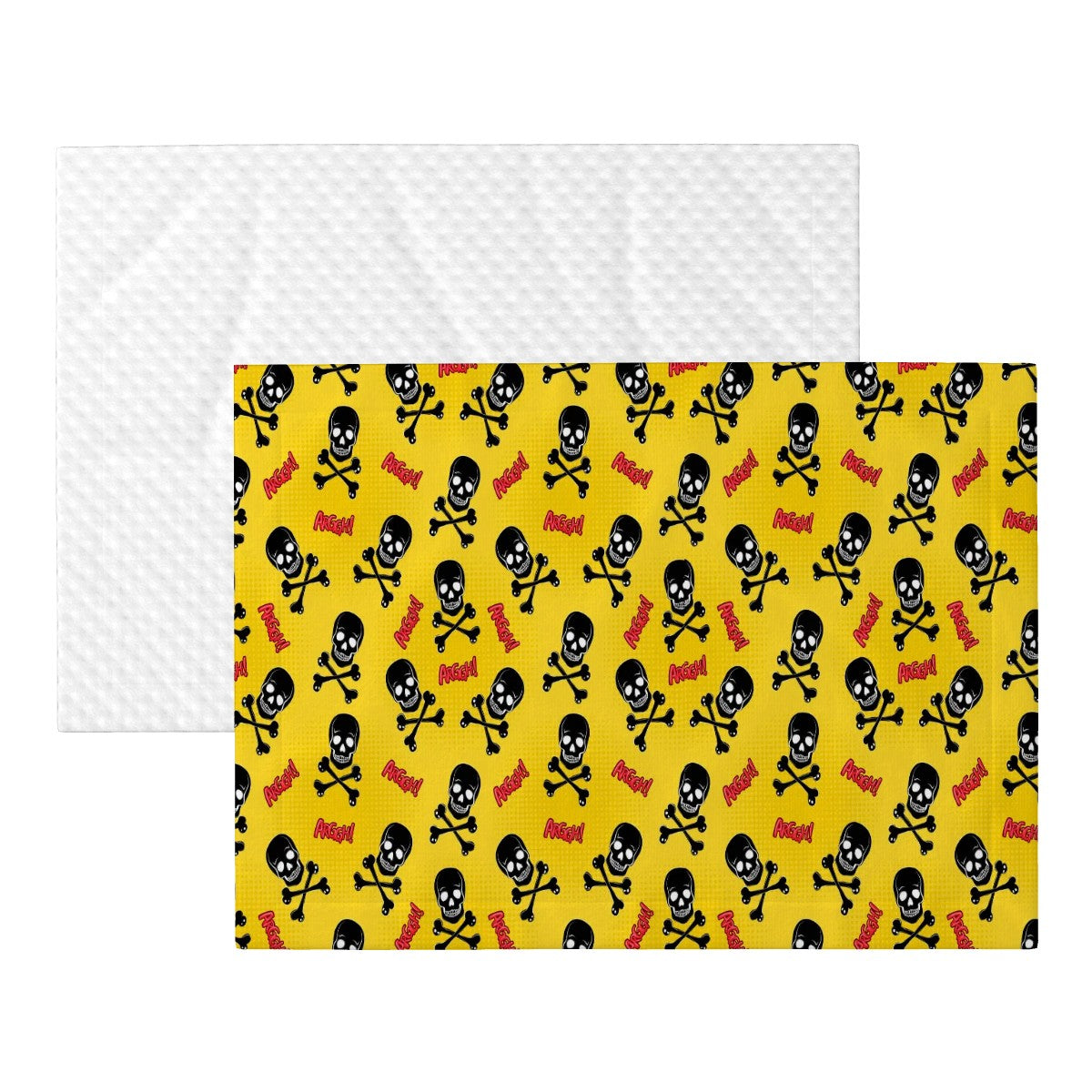 Pet Blanket Skulls and Crossbones Yellow Blanket