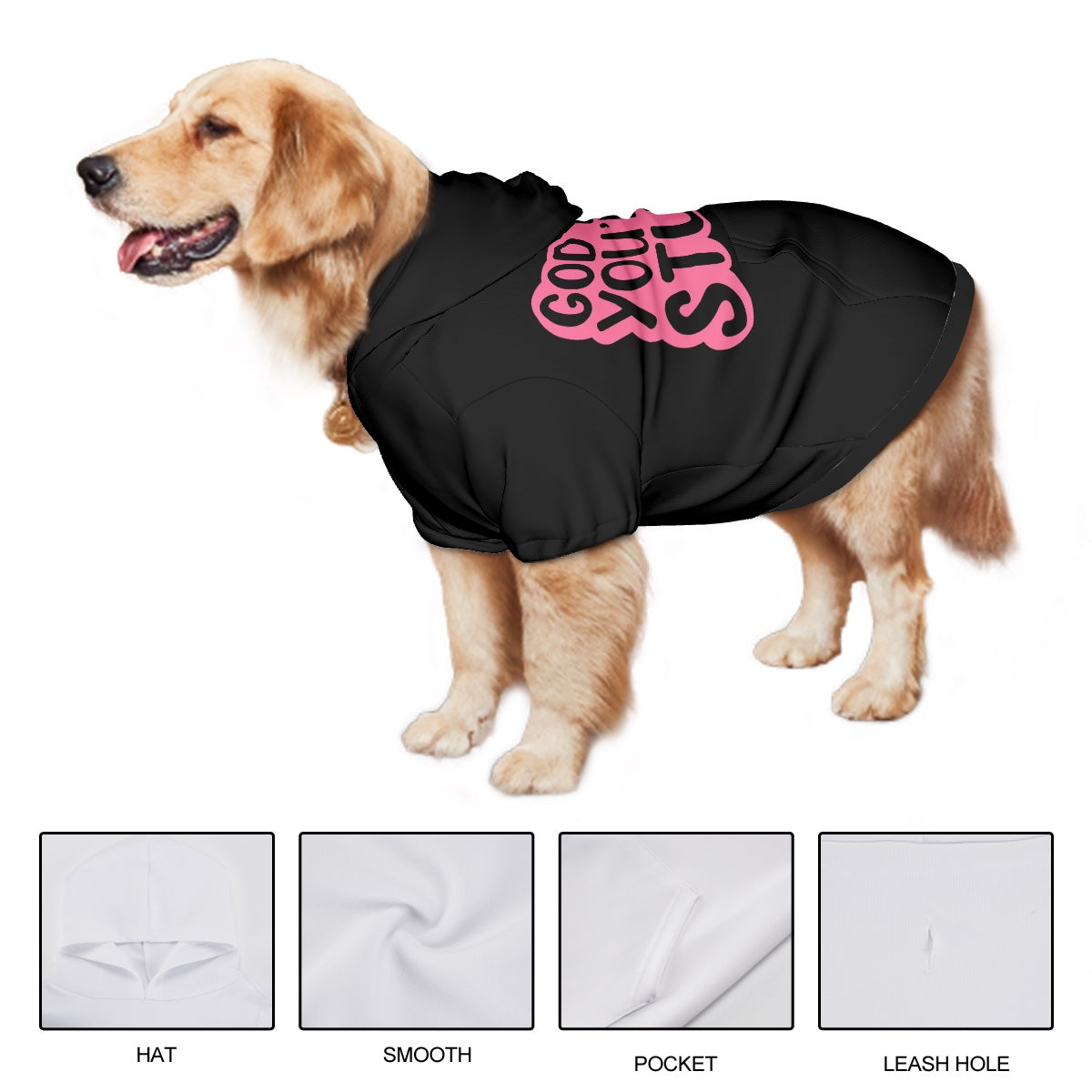 God Karen you're so stupid- Large Pet Hoodie