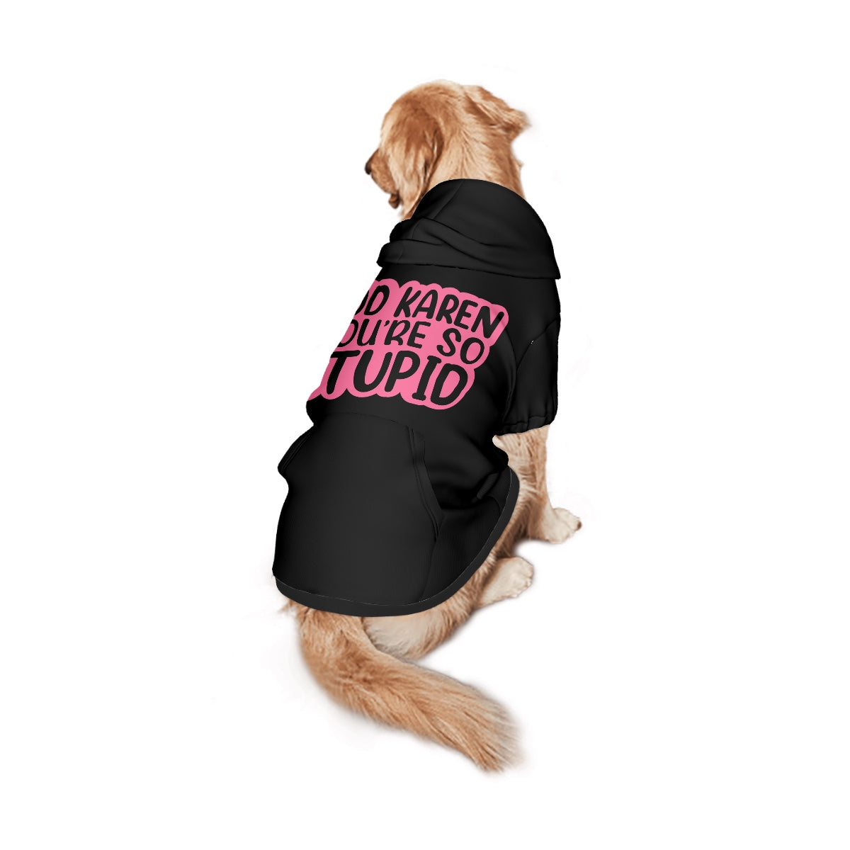 God Karen you're so stupid- Large Pet Hoodie
