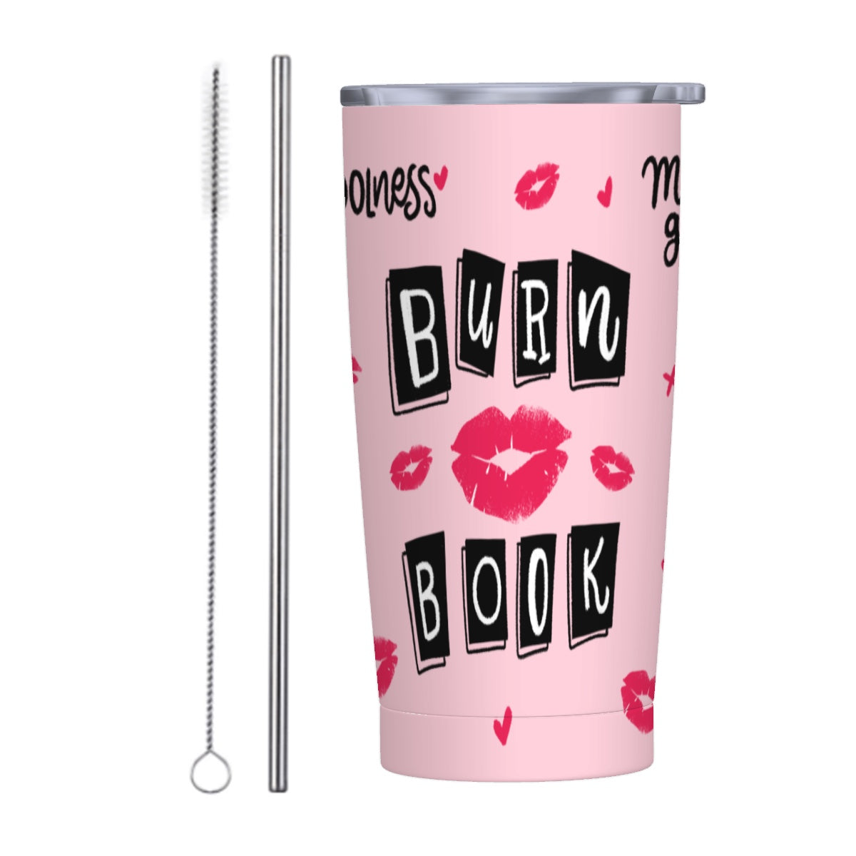 Burn Book-Stainless Steel Insulated Tumblers with Lid  Straw (20oz)