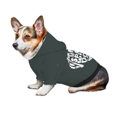 Small Dog Hoodie  time spent with dogs is never wasted (Heather Green)