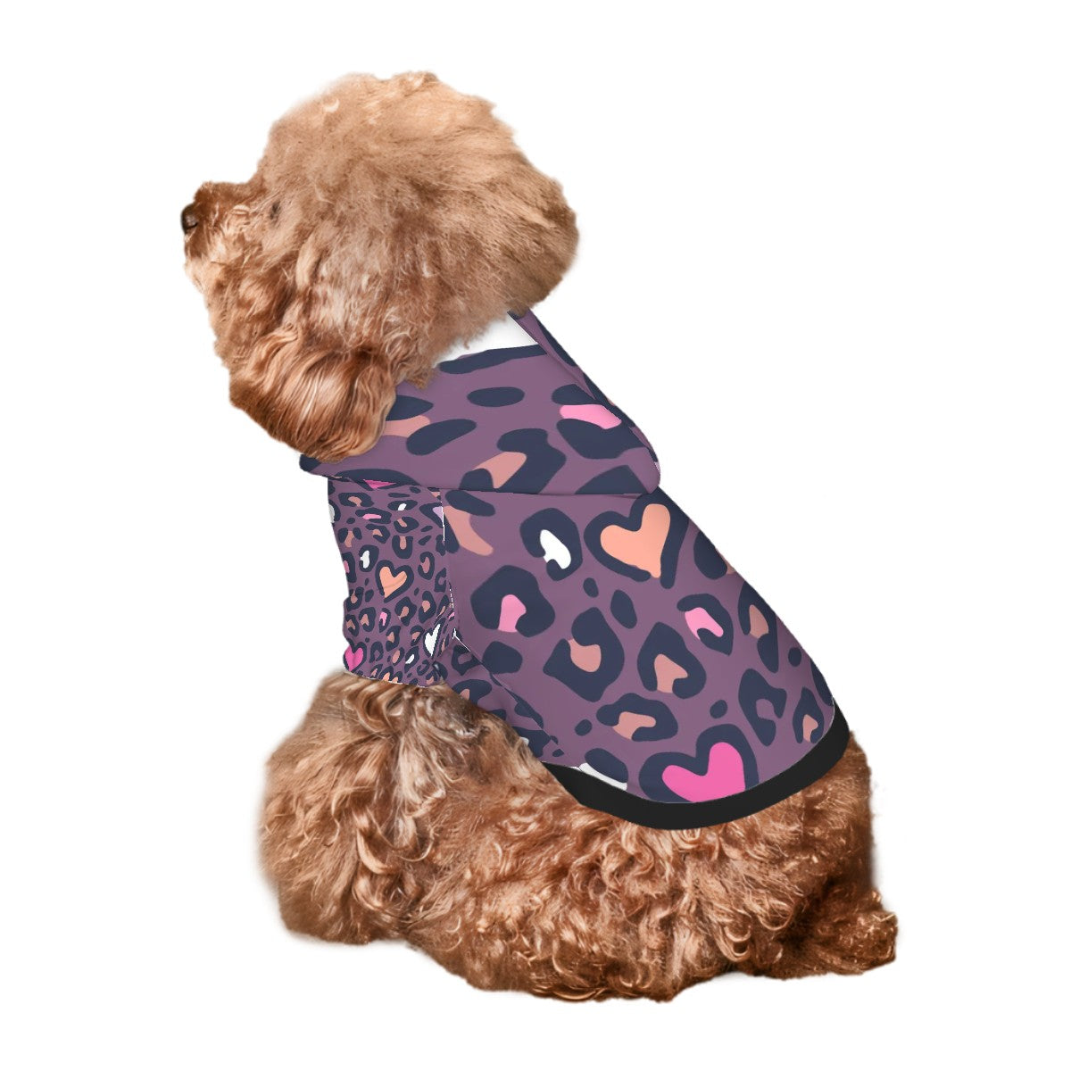 Pet Hoodie-Purple Hearts