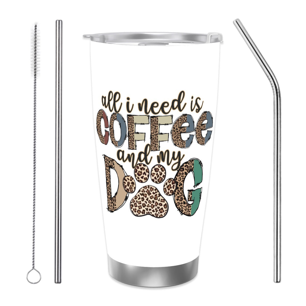 All I need is Coffee and my Dog Travel Coffee Mug with Lid  (20oz)