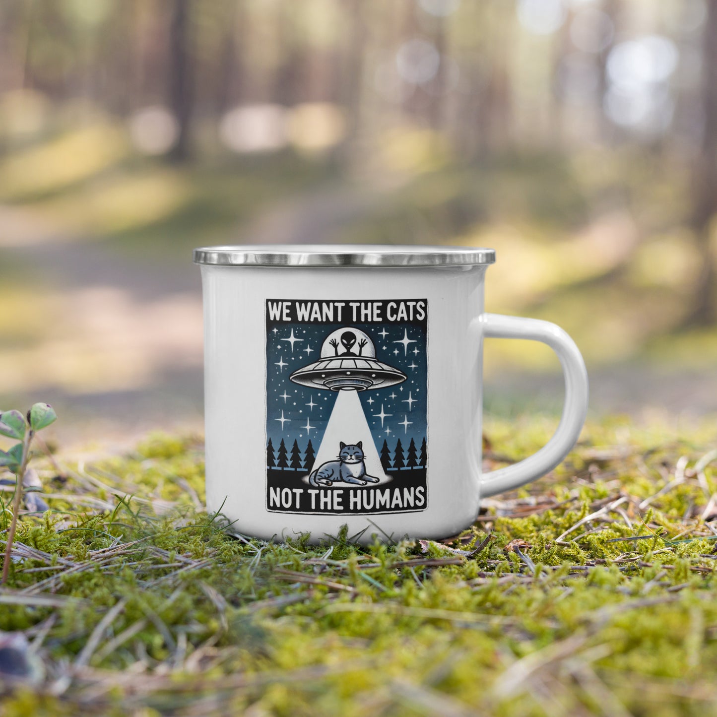 We want the Cats Enamel Mug
